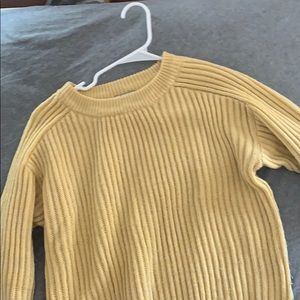 mustard yellow wool sweater